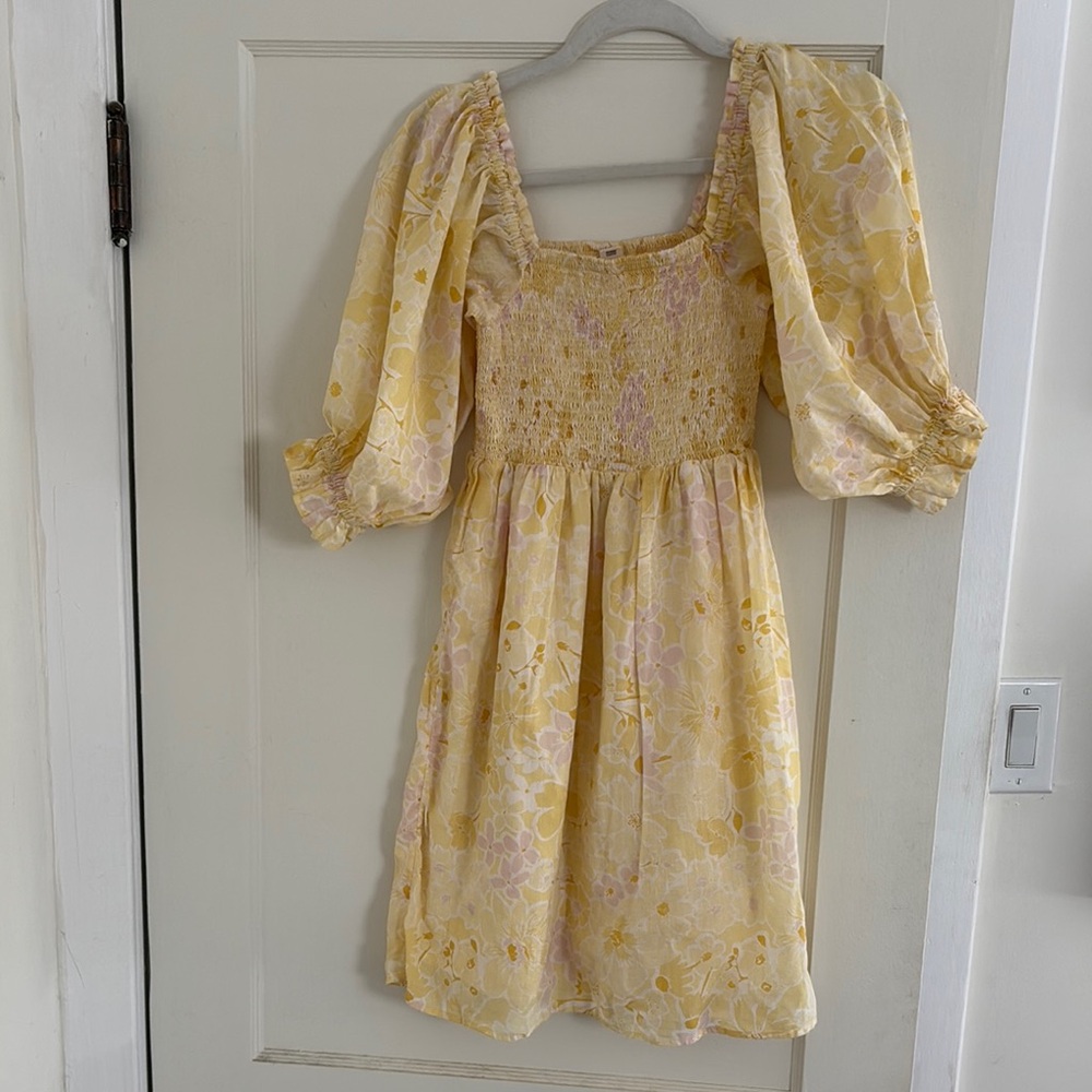 Billabong Yellow Floral Dress